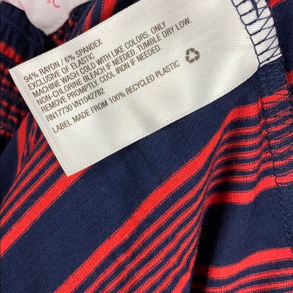 NWT Isabel Maternity Short Sleeve Strip Maxi Dress - Picture 8 of 8